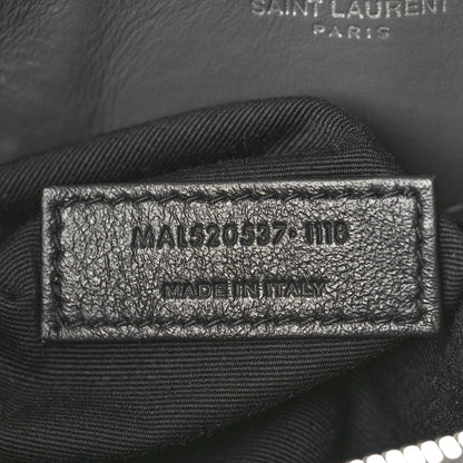 Saint Laurent Calfskin Y Quilted Monogram Small Loulou Shopper Grey 7 of 12
