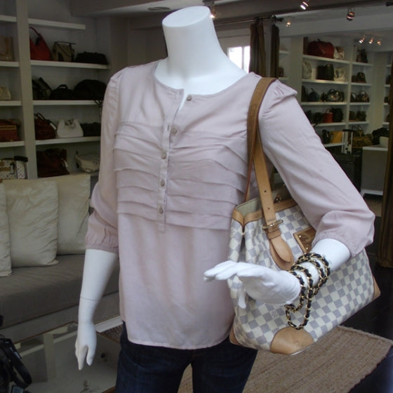 Louis Vuitton Damier Azur Hampstead MM 2 of 8