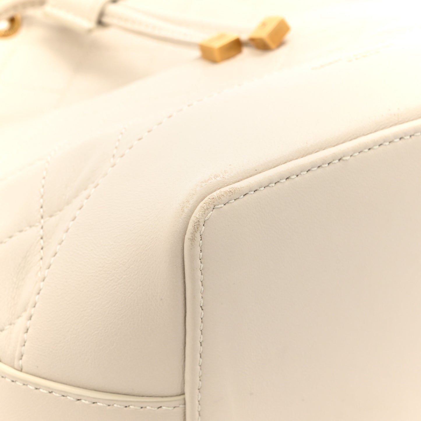 Lambskin Quilted Small Emmanuelle Bucket Bag  Antique Vintage