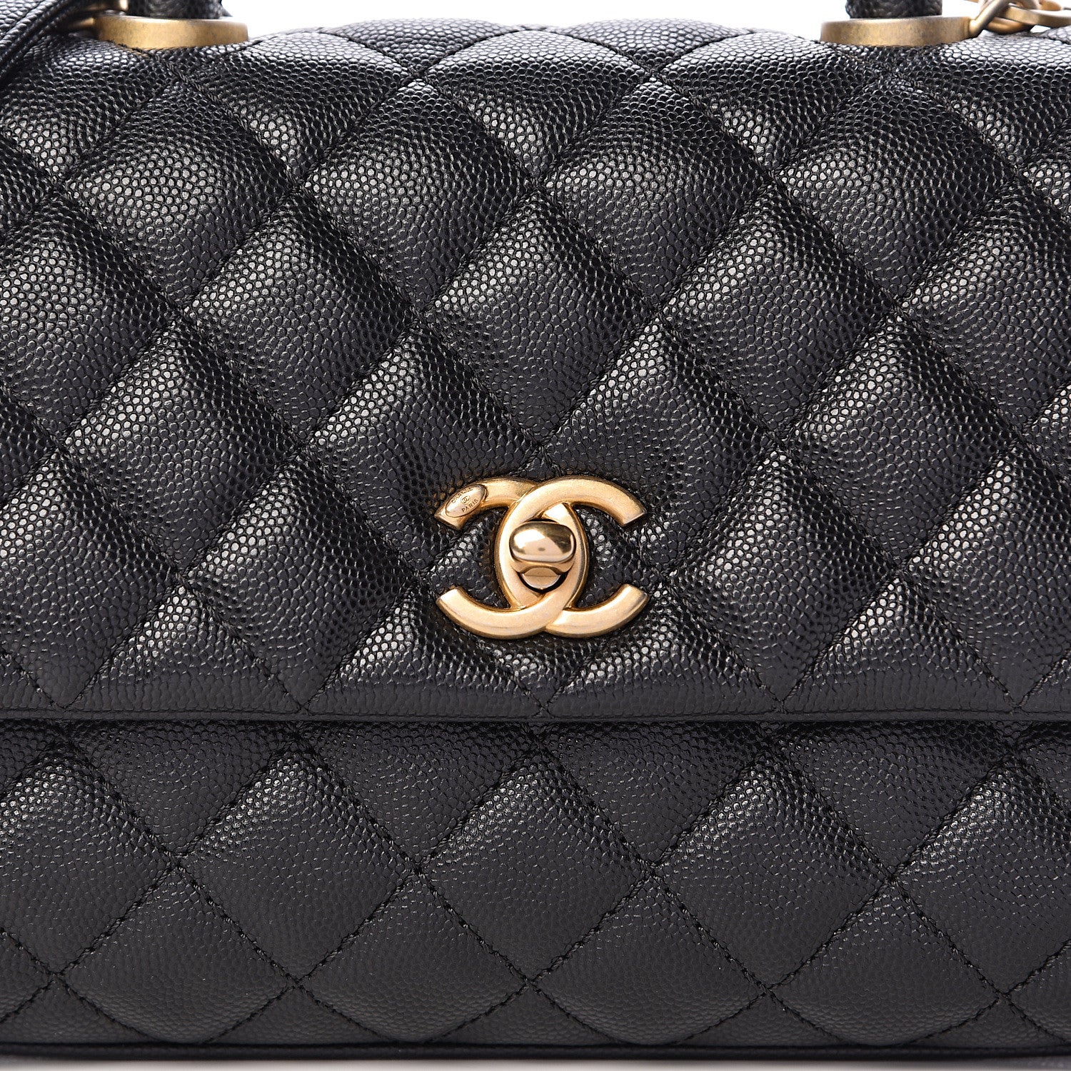 Chanel Caviar Quilted Mini Coco Handle Flap Black 8 of 11