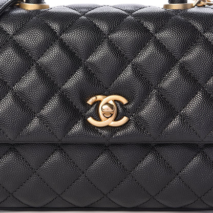 Chanel Caviar Quilted Mini Coco Handle Flap Black 8 of 11