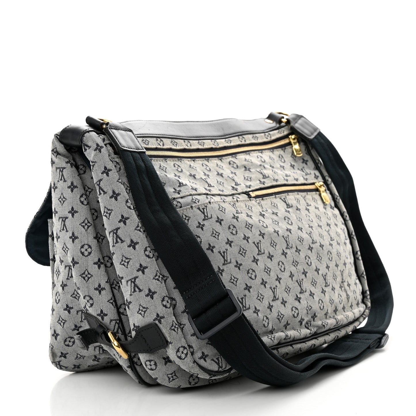 LOUIS VUITTON Mini Lin Sac a Langer Diaper Bag Blue