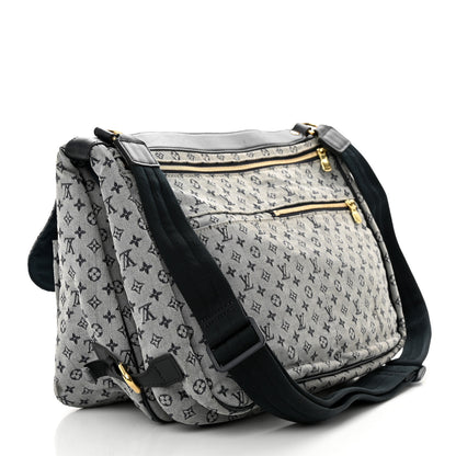 Louis Vuitton LOUIS VUITTON Mini Lin Sac a Langer Diaper Bag Blue 3 of 17