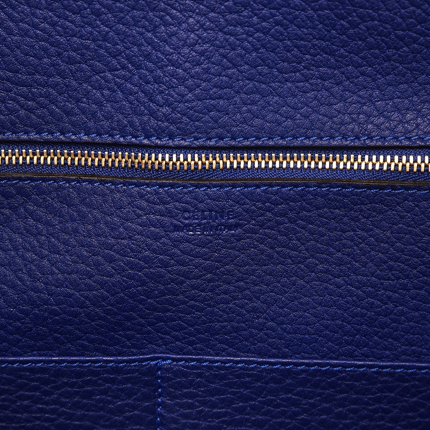 Crisped Calfskin Mini Tie Knot Tote Indigo