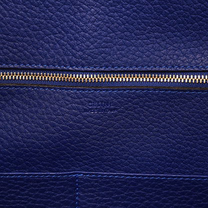 Celine Crisped Calfskin Mini Tie Knot Tote Indigo 6 of 7