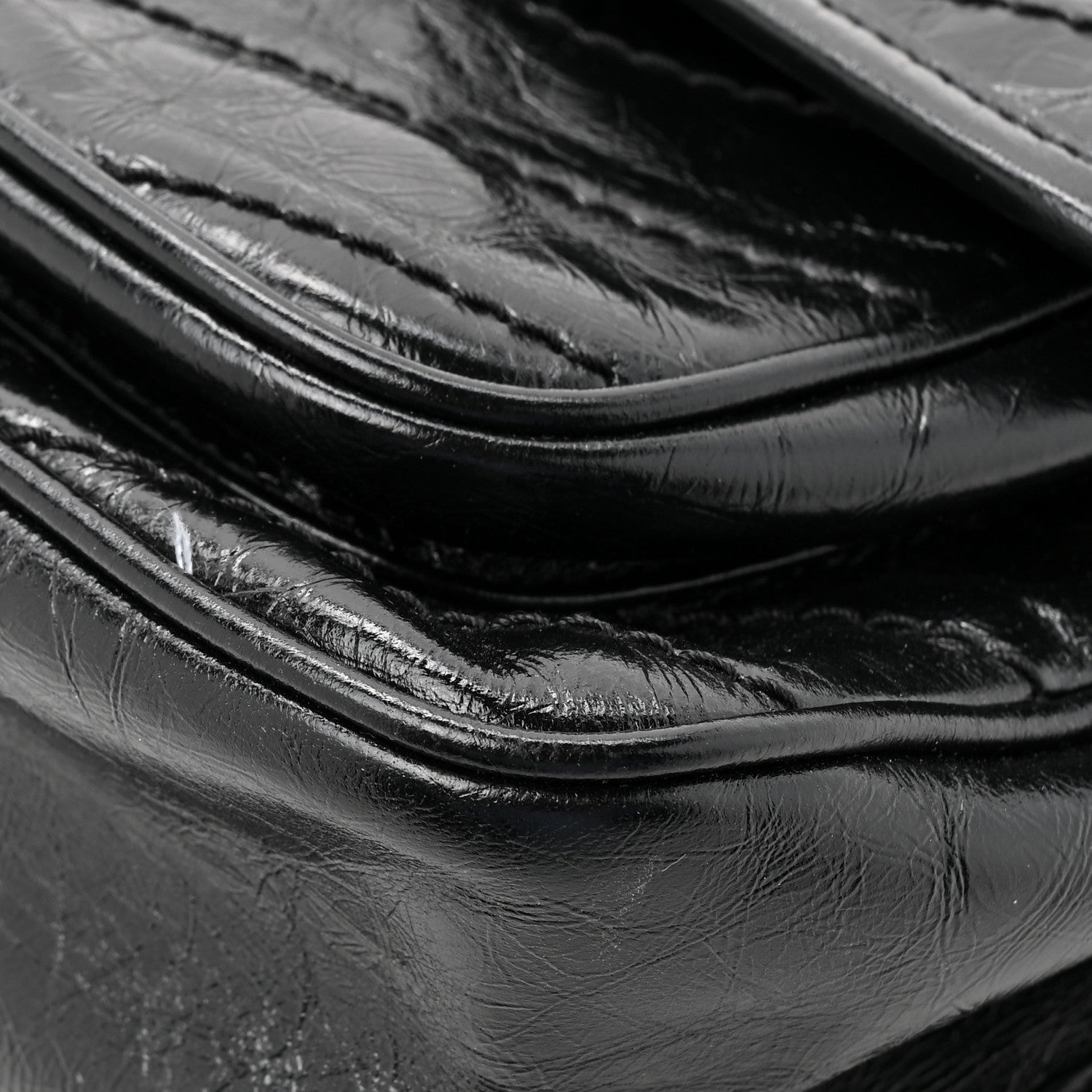 Saint Laurent Crinkled Calfskin Matelasse Monogram Medium Niki Chain Satchel Black 11 of 11