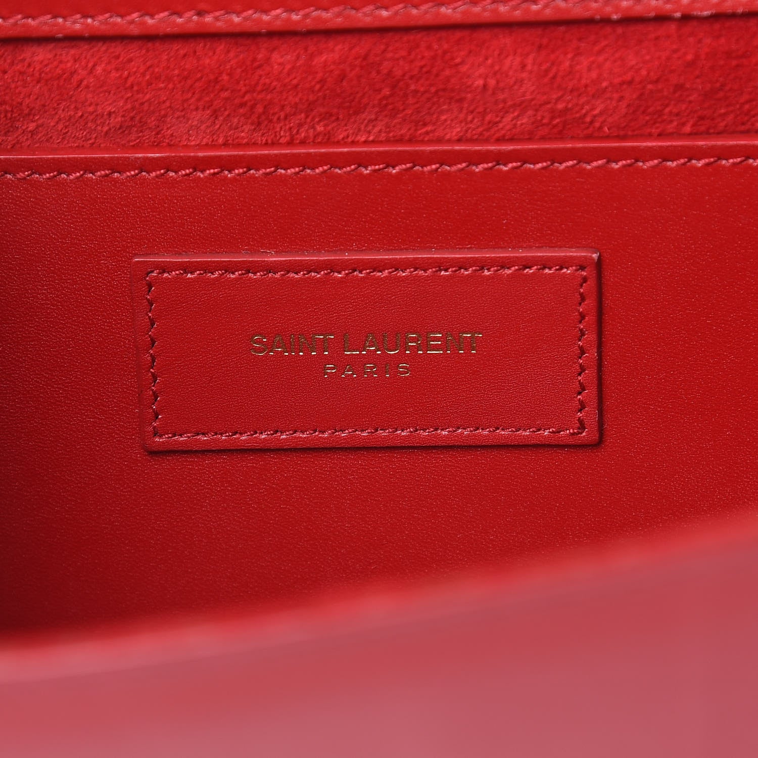 Saint Laurent Smooth Calfskin Cassandre Clutch Rouge Orient 6 of 12