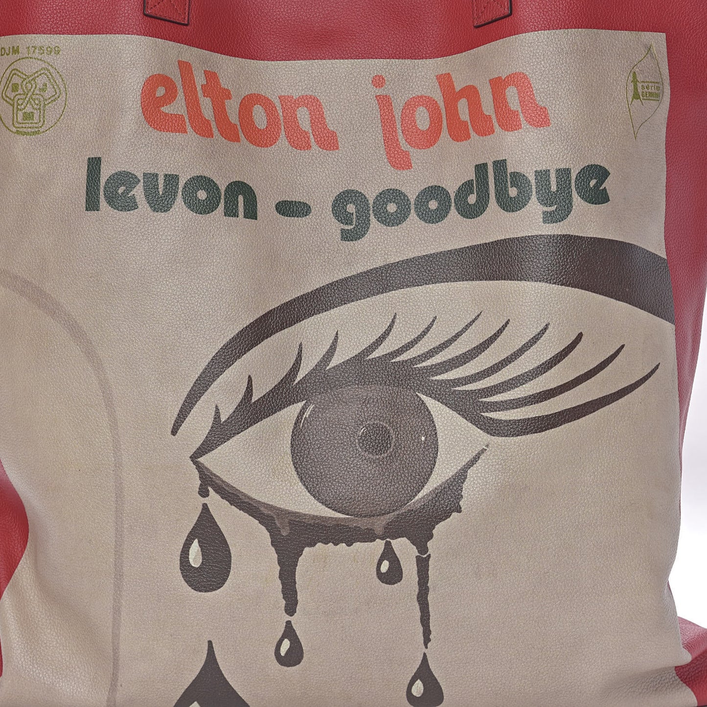 Calfskin Large Elton John Levon-Goodbye Tote Red
