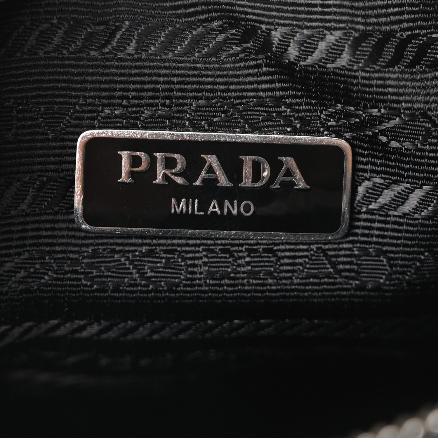 Prada Yarn Raffia Effect Crochet Triangle Shoulder Bag Black 6 of 10