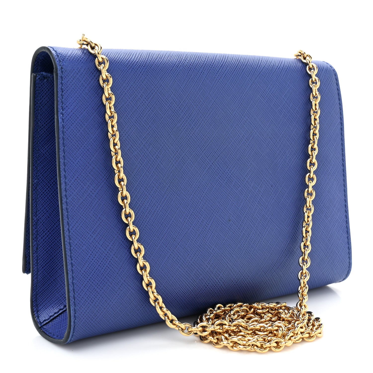 Salvatore Ferragamo Printed Calfskin Ginny Shoulder Bag Blue 3 of 14
