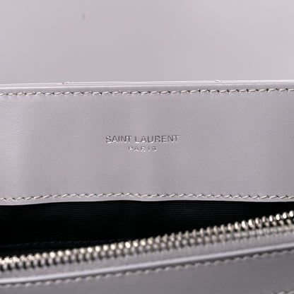 Saint Laurent Calfskin Y Quilted Monogram Medium Loulou Chain Satchel Granite 5 of 12