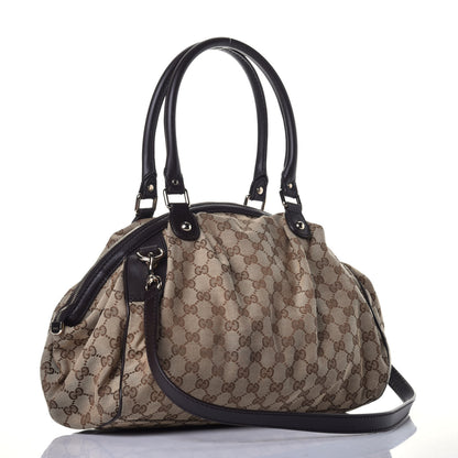Gucci Monogram Medium Sukey Boston Bag Brown 4 of 10