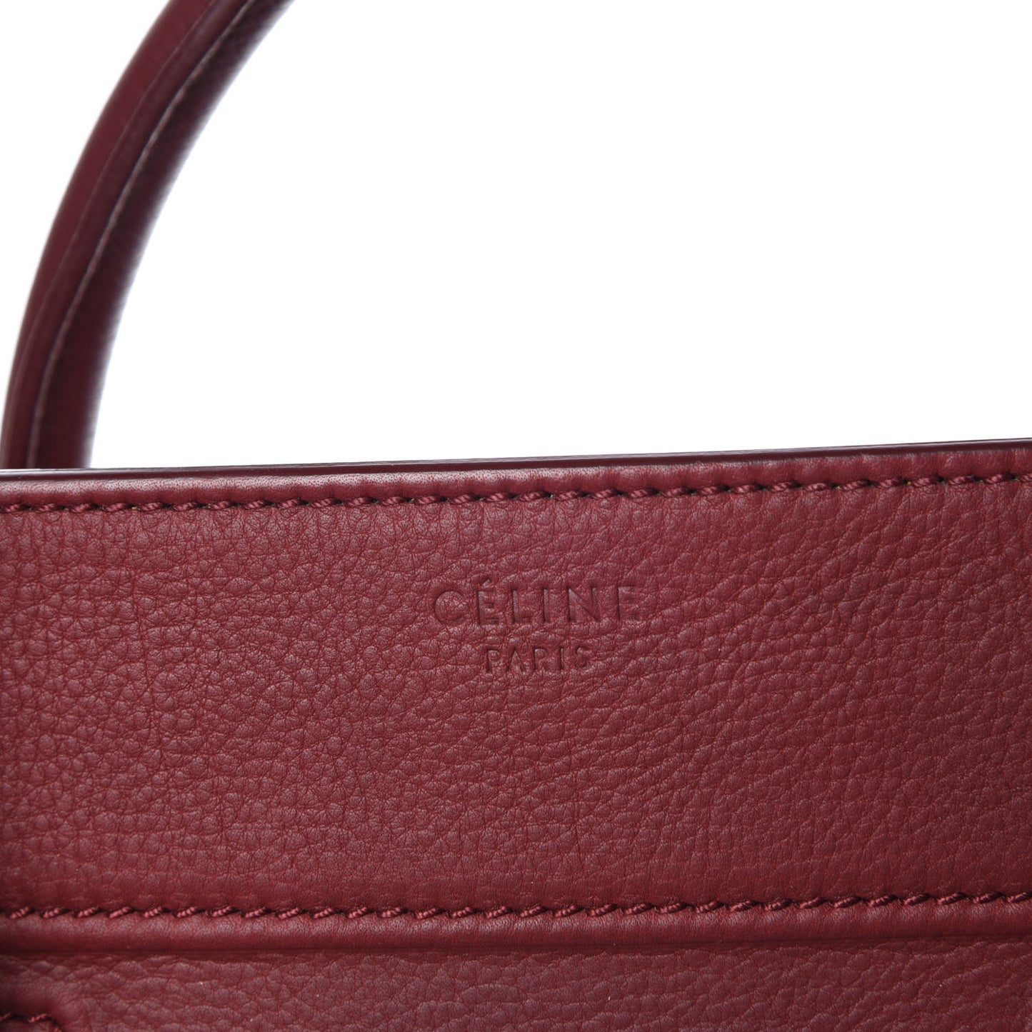 Supple Calfskin Large Phantom Luggage Burgundy