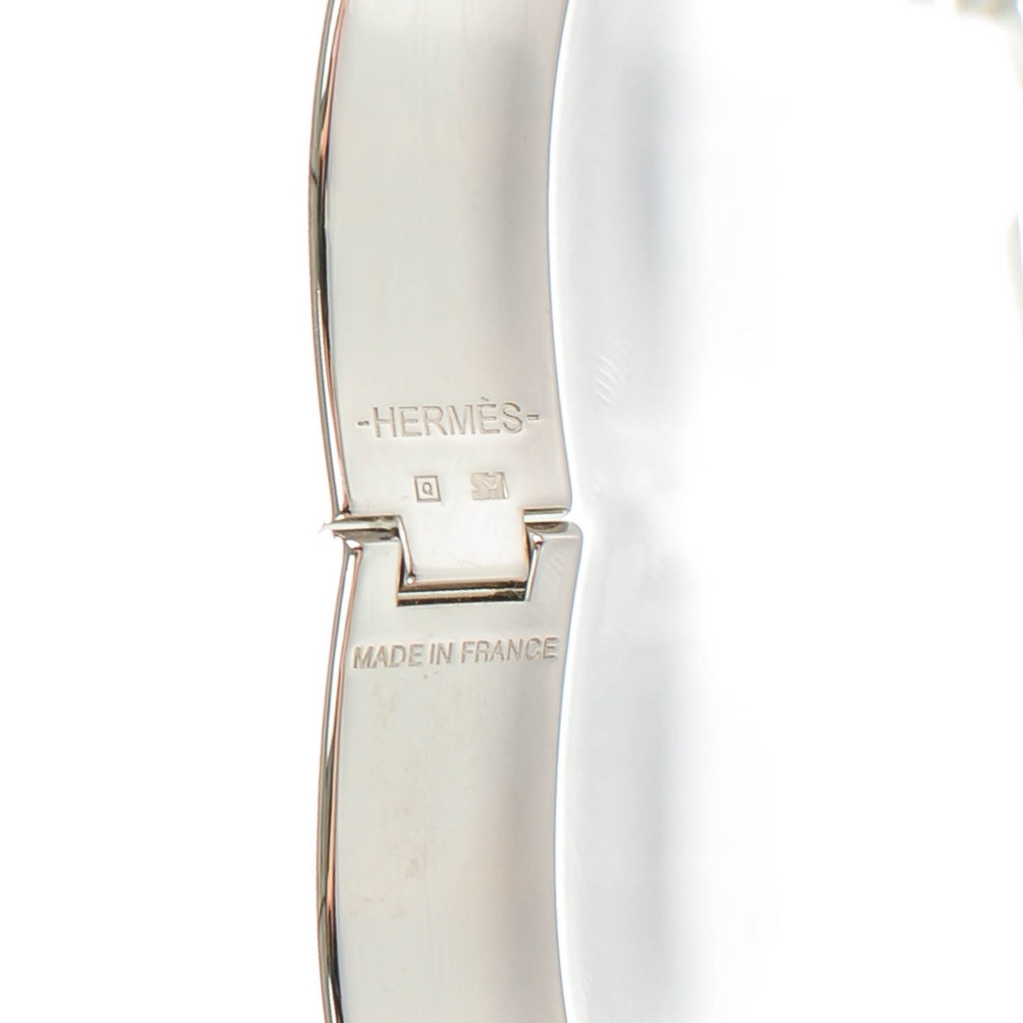 Enamel Clic Clac H Bracelet PM Lagon White
