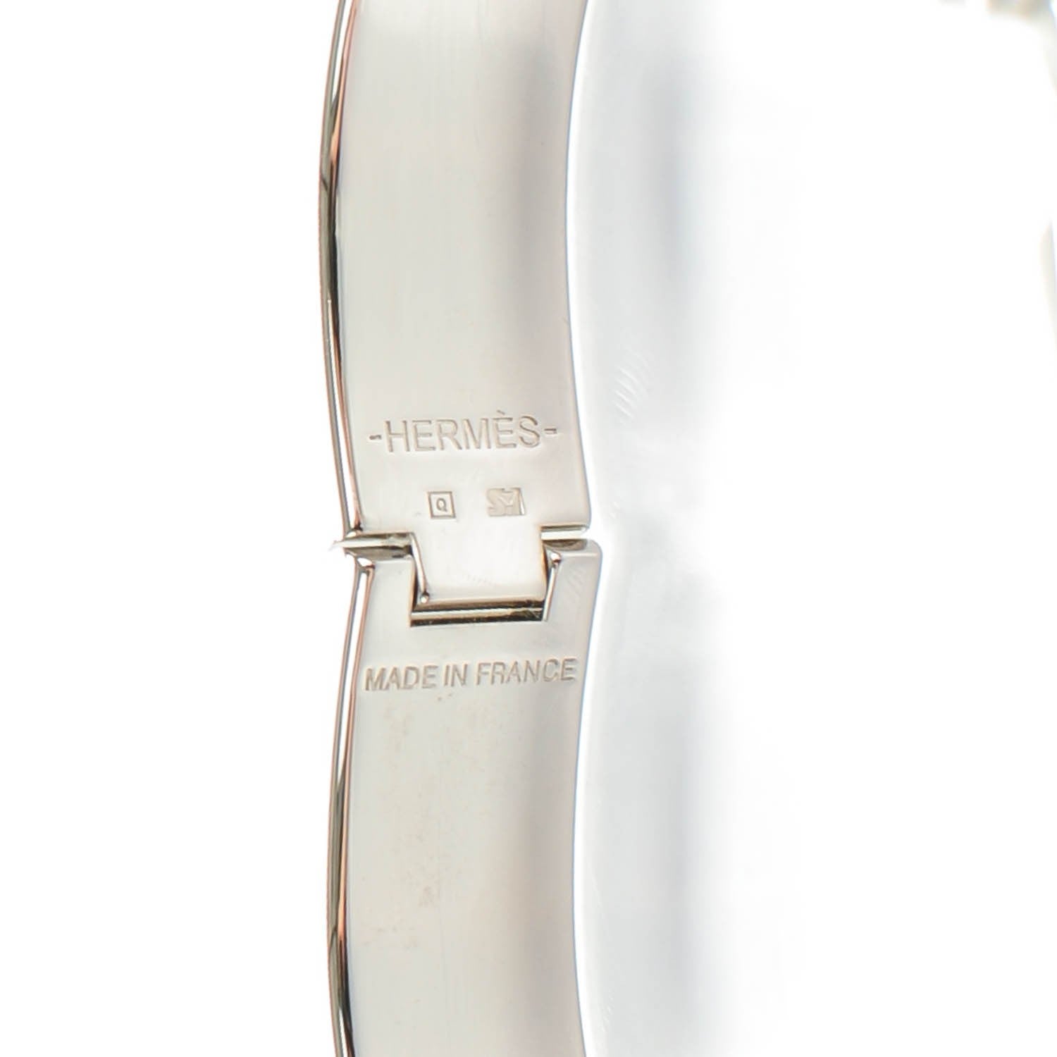 Hermes Enamel Clic Clac H Bracelet PM Lagon White 5 of 6