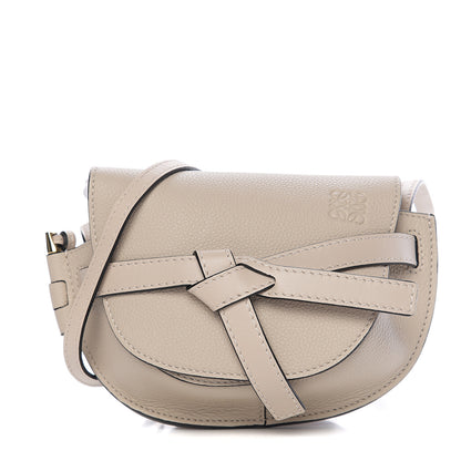 Loewe Grained Calfskin Mini Gate Crossbody Bag Light Oat 1 of 8