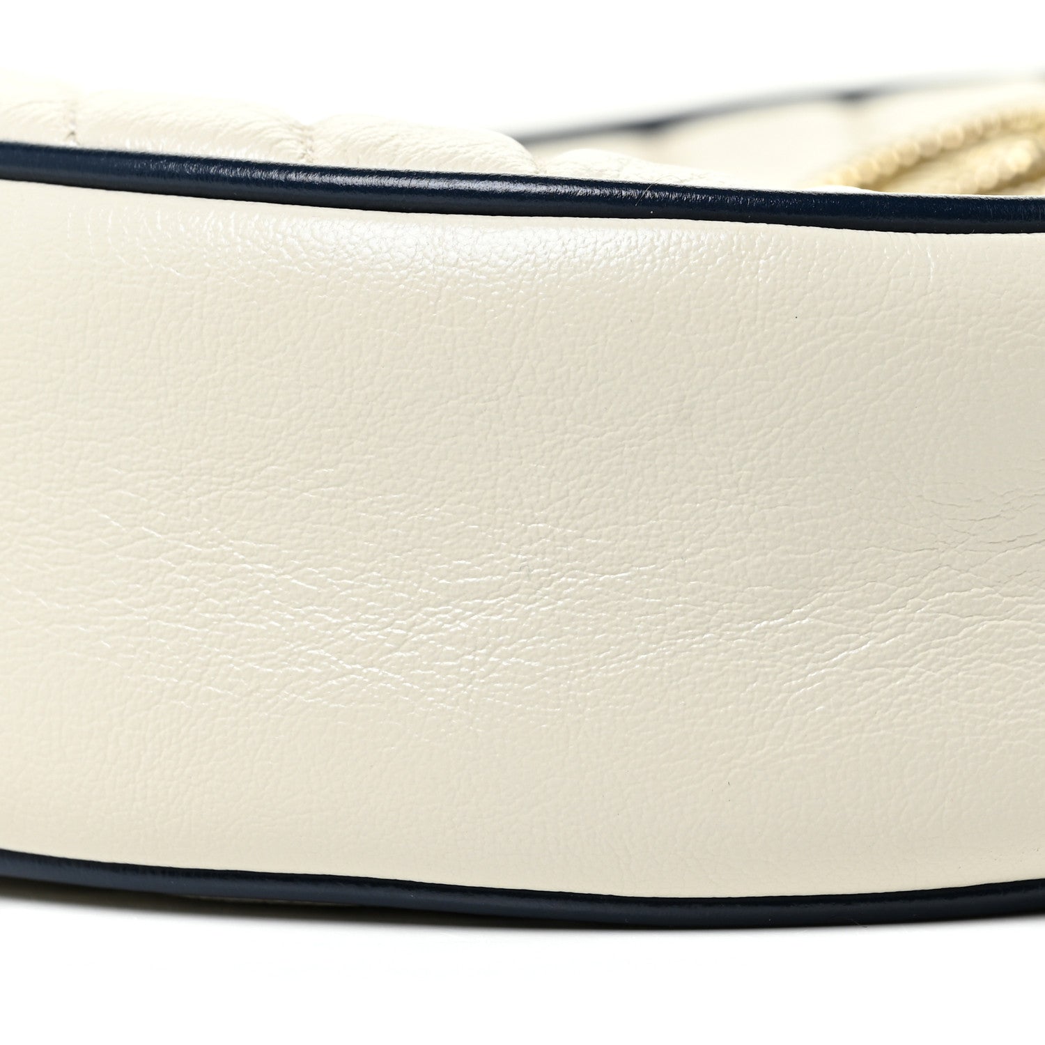 Gucci Azalea Calfskin Matelasse Diagonal Mini Torchon GG Marmont Round Shoulder Bag Mystic White Blue Agata 10 of 12