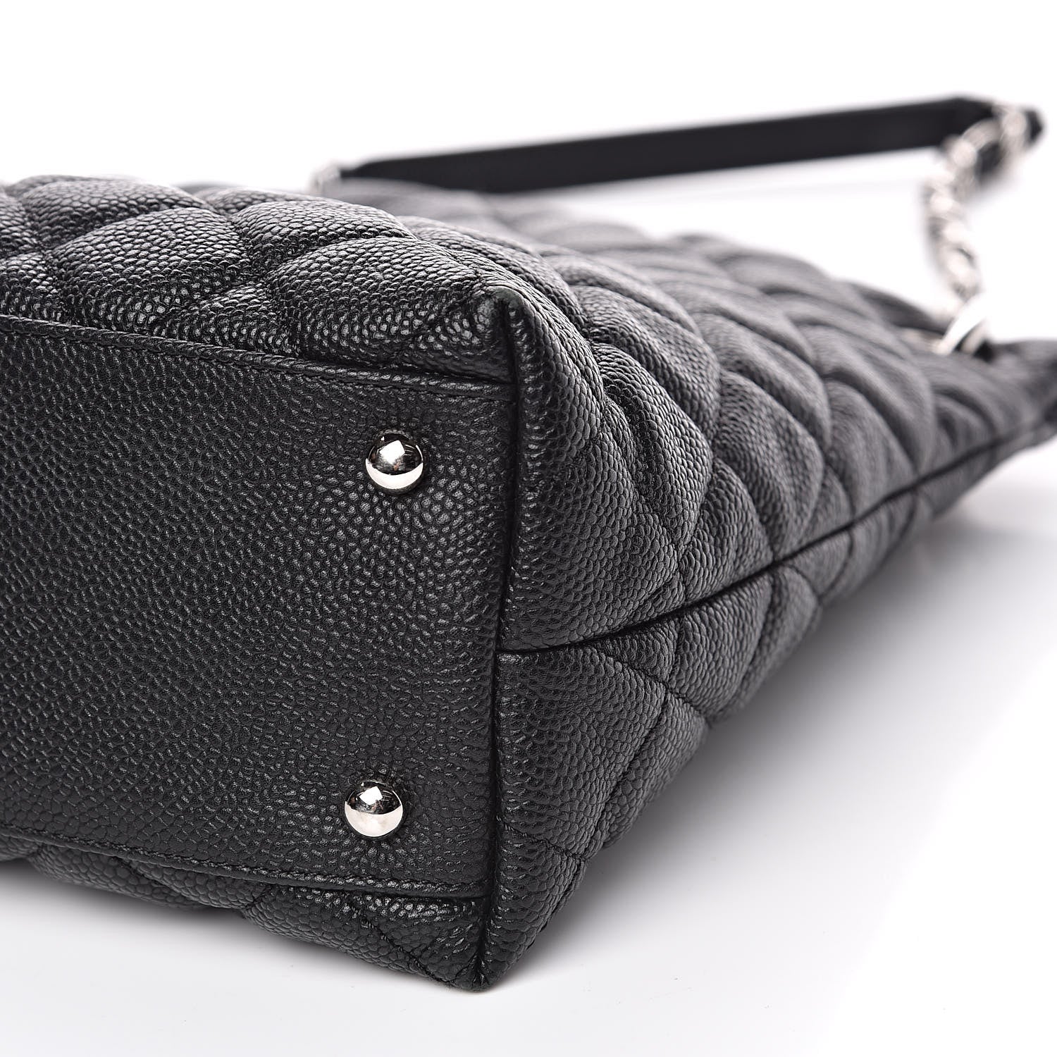 Chanel Caviar Quilted Large CC Shopping Tote Black 9 of 11