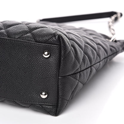 Chanel Caviar Quilted Large CC Shopping Tote Black 9 of 11