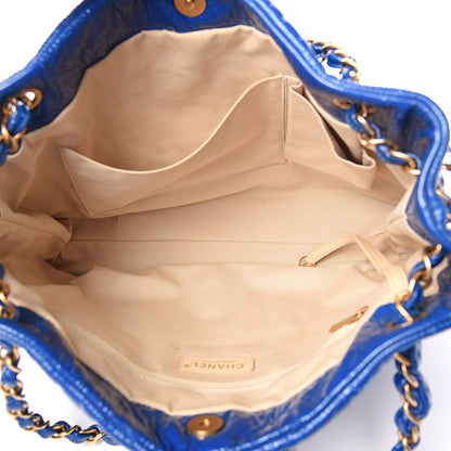 Chanel Patent Puzzle Tote Electric Blue 4 of 10