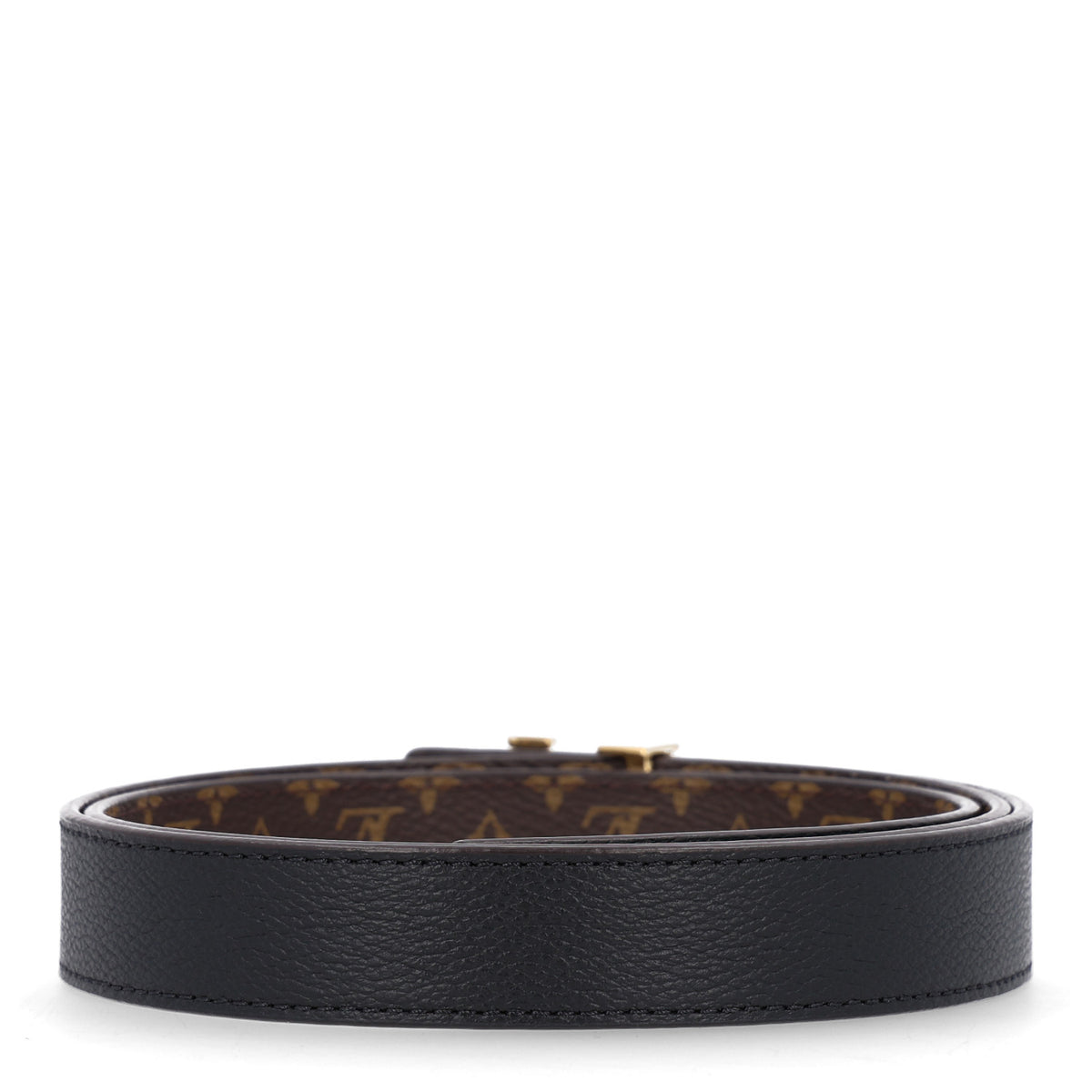 Calfskin Monogram 25mm LV Iconic Reversible Belt 95 38 Black