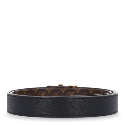 Louis Vuitton Calfskin Monogram 25mm LV Iconic Reversible Belt 95 38 Black 4 of 8