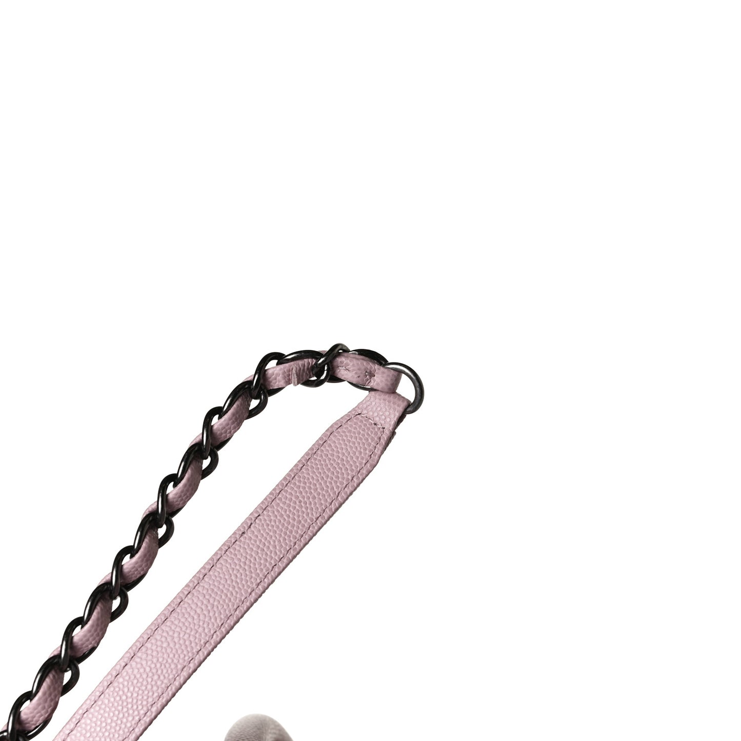 Caviar Quilted Medium Coco Handle Flap Light Pink
