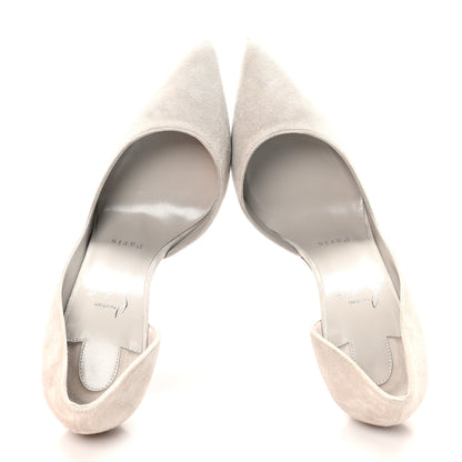 Christian Louboutin Veau Velour Iriza 100 Pumps 37.5 Goose 2 of 9