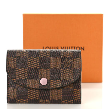Louis Vuitton Damier Ebene Rosalie Coin Purse Rose Ballerine 7 of 9