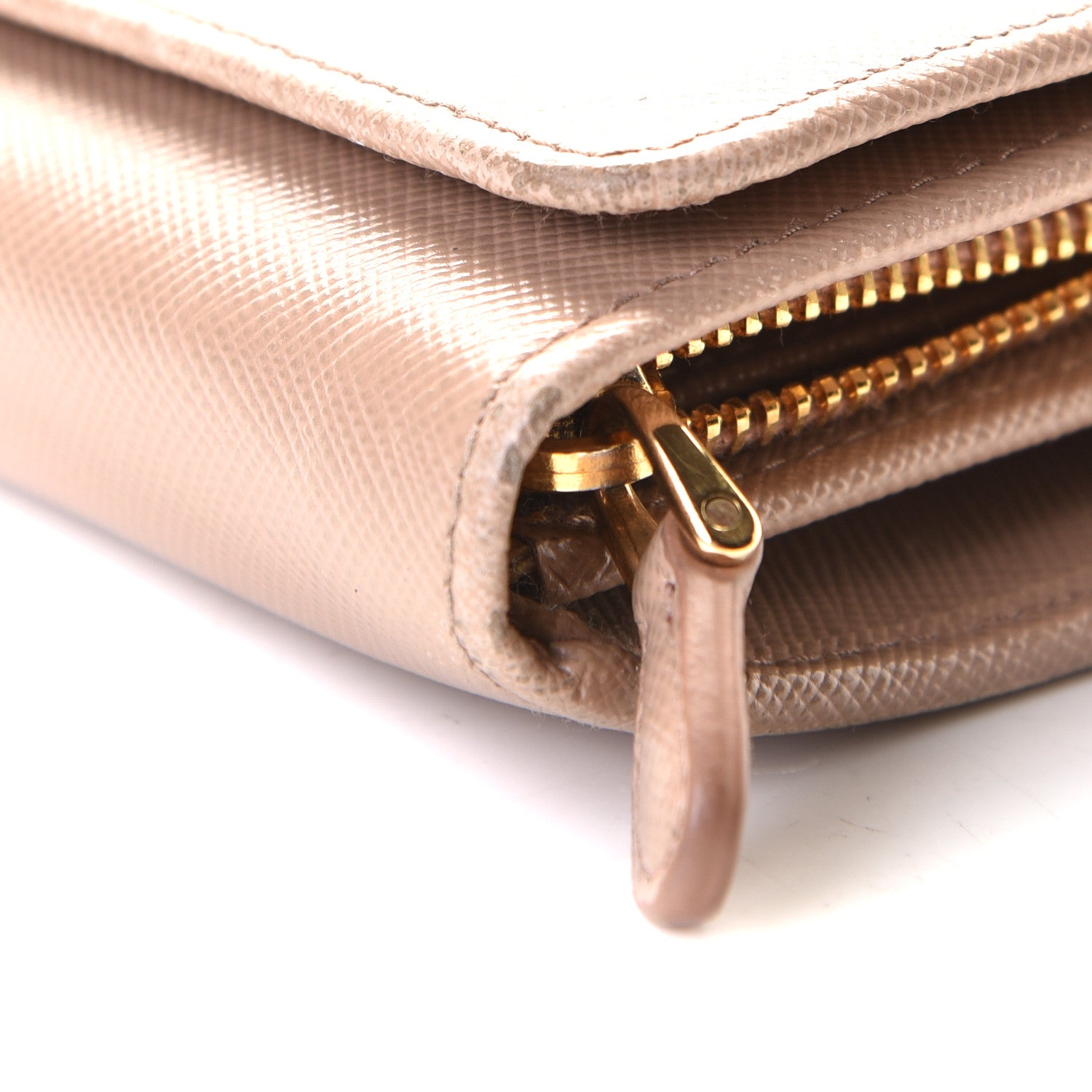 Prada Saffiano Metal Continental Flap Wallet Cammeo 7 of 11