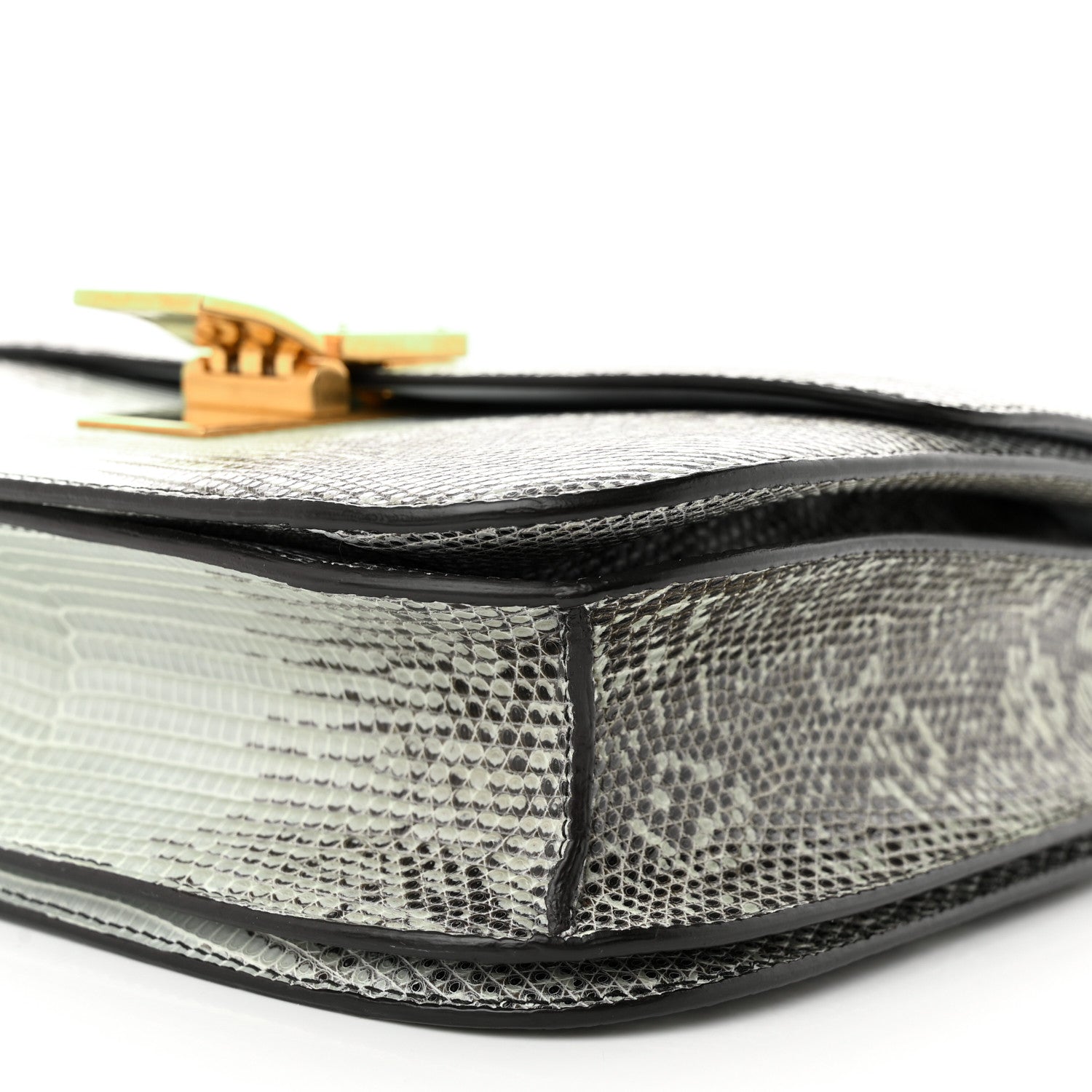 Celine Lizard Medium Classic Box Flap Bag Mineral 9 of 12