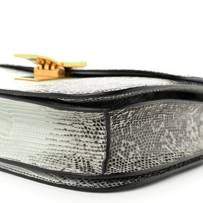 Celine Lizard Medium Classic Box Flap Bag Mineral 9 of 12