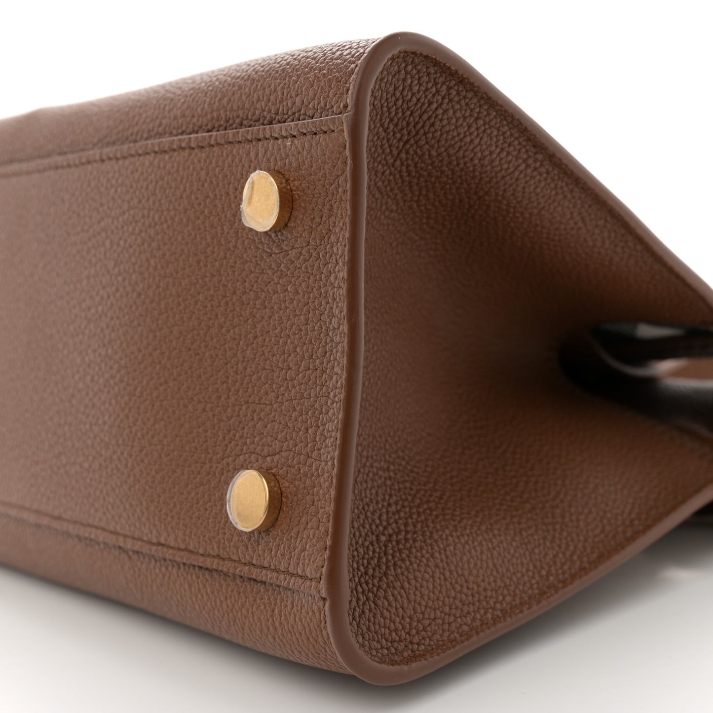 Grainy Calfskin Nova Check Mini Cotswolds Tote Hazel