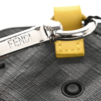 Fendi Coated Canvas FF Airpods Pro Case Black Yellow 6 of 8