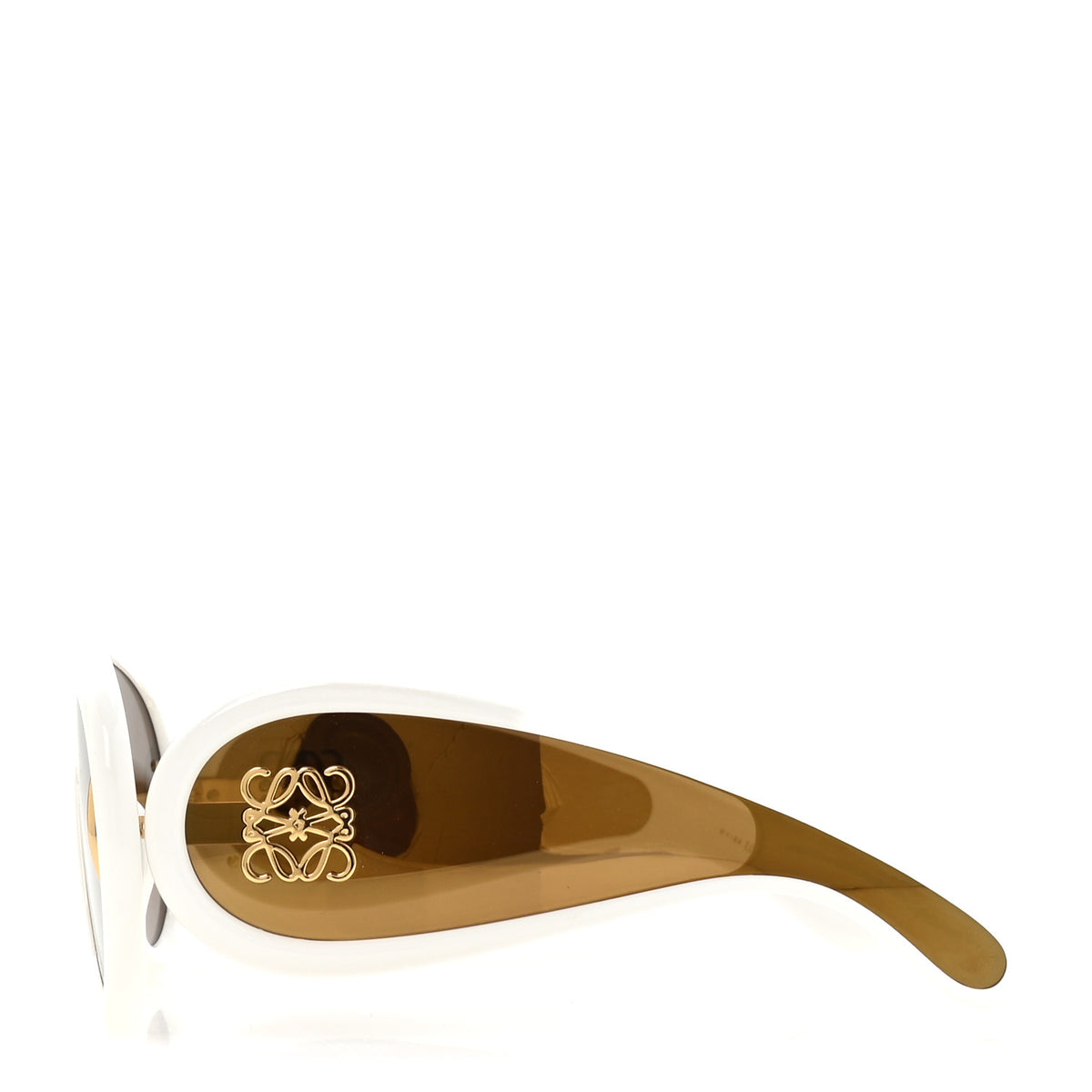 Acetate Anagram Wave Mask Sunglasses LW40108I Ivory