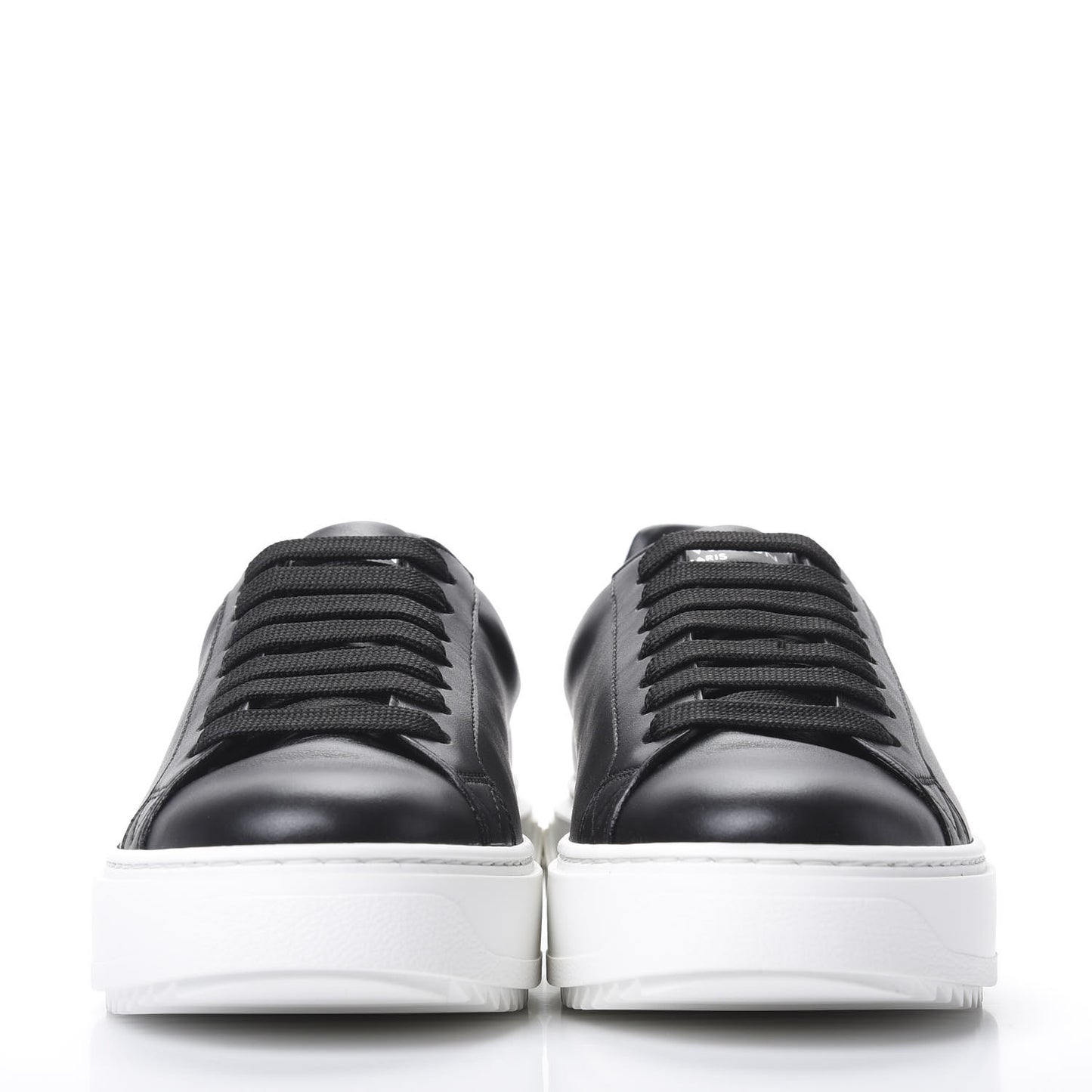 Calfskin Time Out Sneakers 36.5 Black