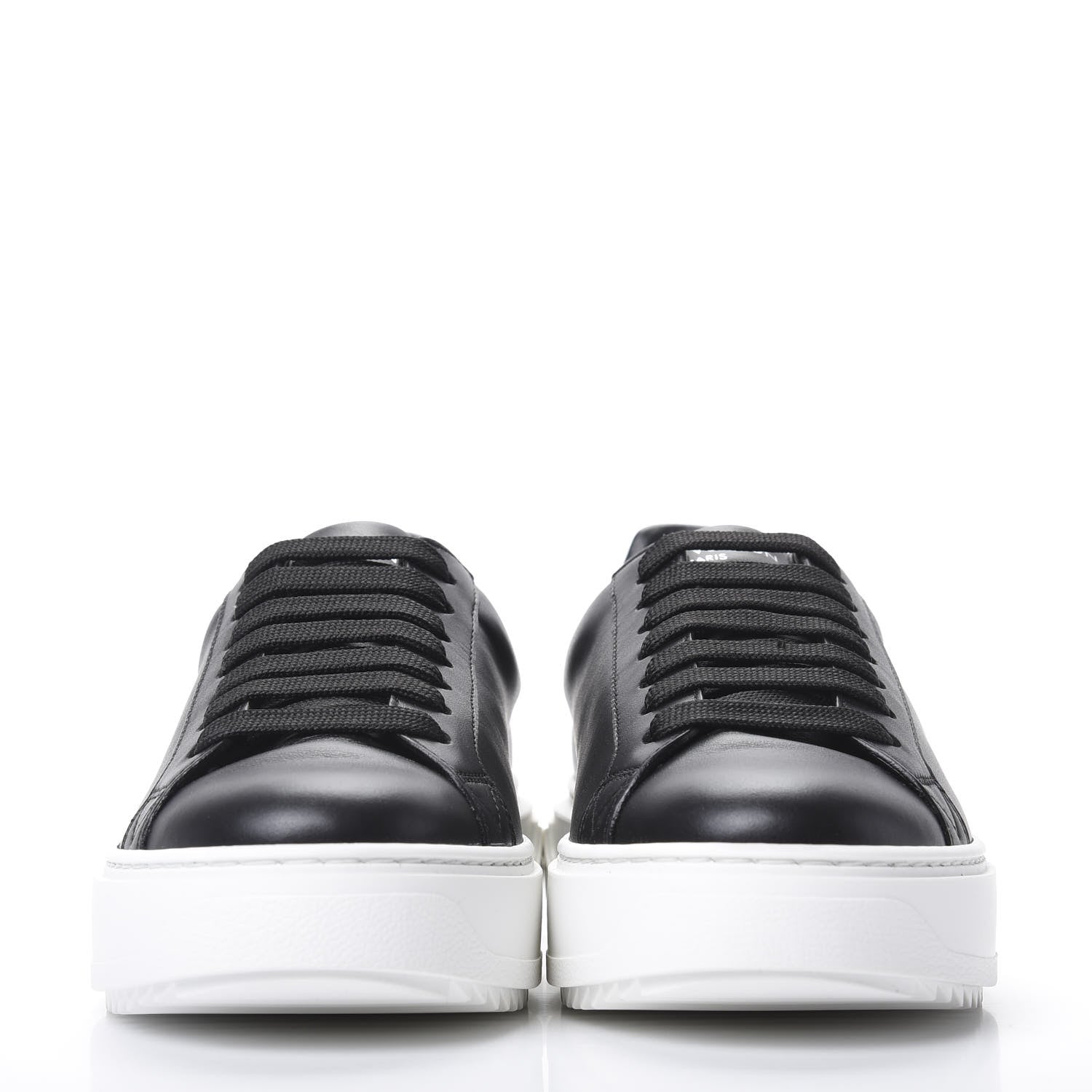 Louis Vuitton Calfskin Time Out Sneakers 36.5 Black 2 of 8