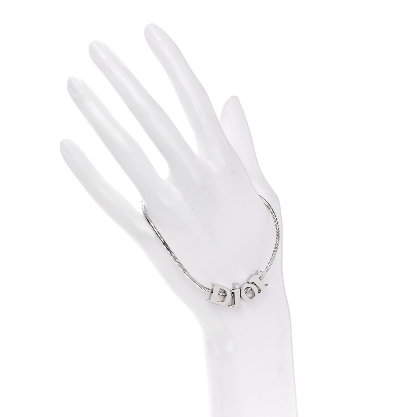 Metal Logo Bracelet Silver