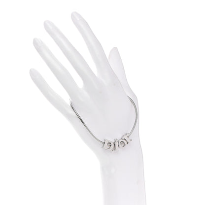 Christian Dior Metal Logo Bracelet Silver 3 of 4