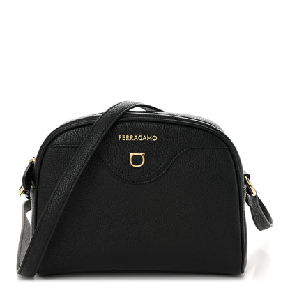 Salvatore Ferragamo Calfskin Travel Camera Crossbody Bag Black 1 of 9