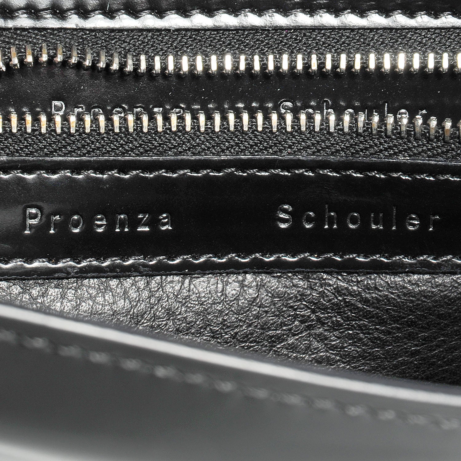 Proenza Schouler Calfskin Medium Journal Shoulder Bag Black 10 of 11