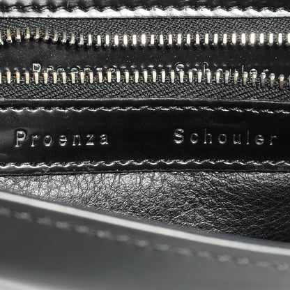 Proenza Schouler Calfskin Medium Journal Shoulder Bag Black 10 of 11