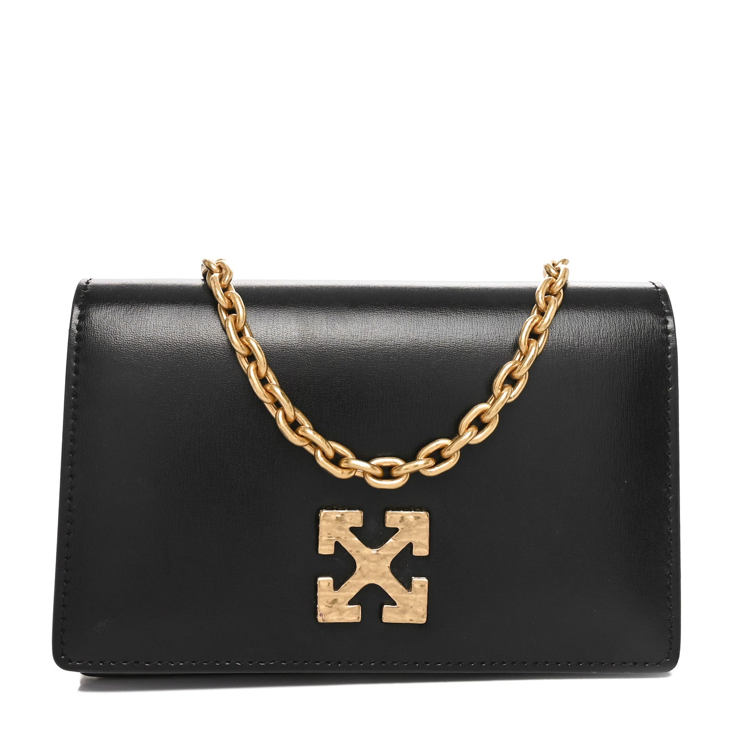 Calfskin Jitney 0.5 Shoulder Bag Black