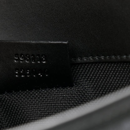 Gucci GG Supreme Monogram Web Slim Belt Bag Black Grey 7 of 9