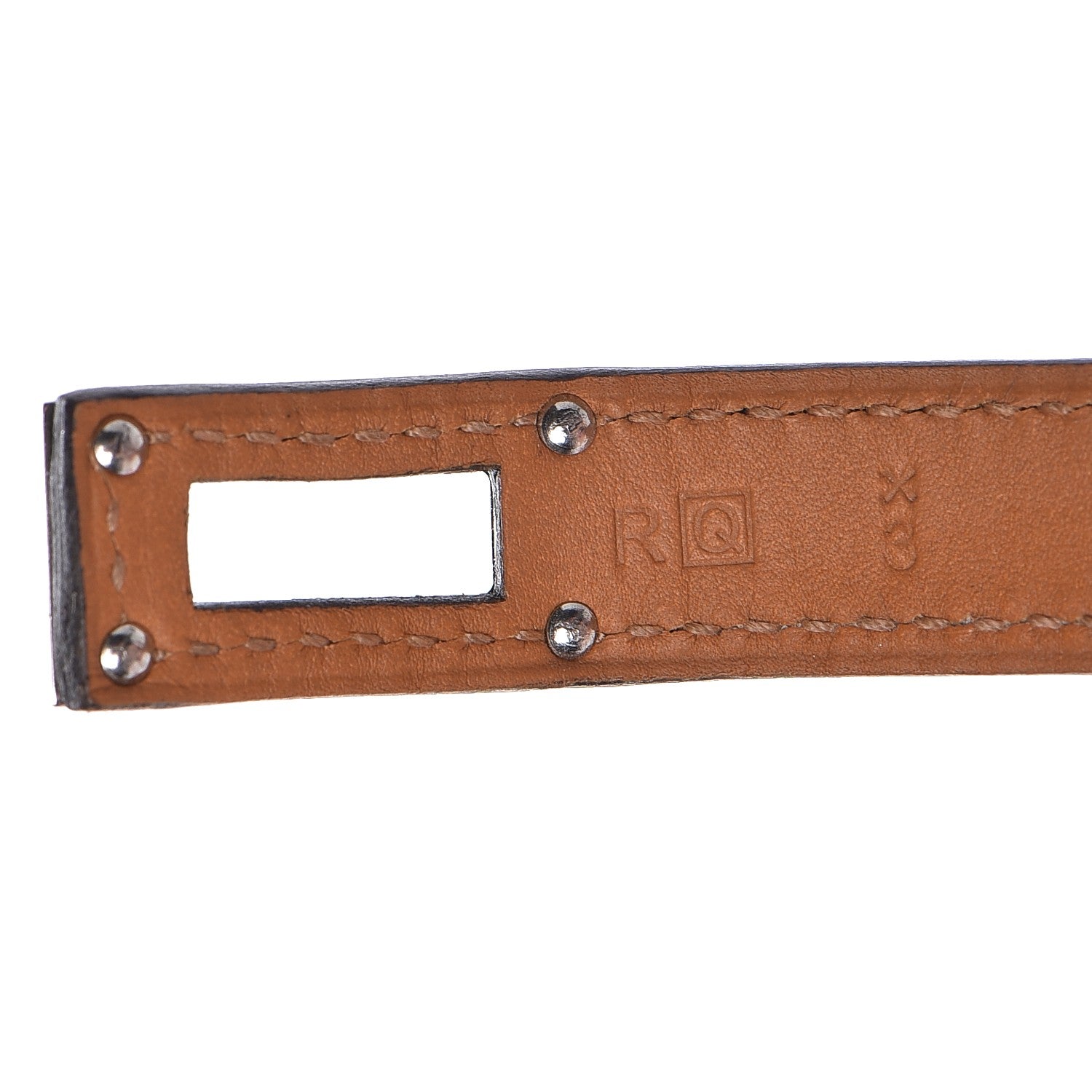 Hermes Tadelakt Kelly Double Tour Bracelet M Bleu Izmir 4 of 7