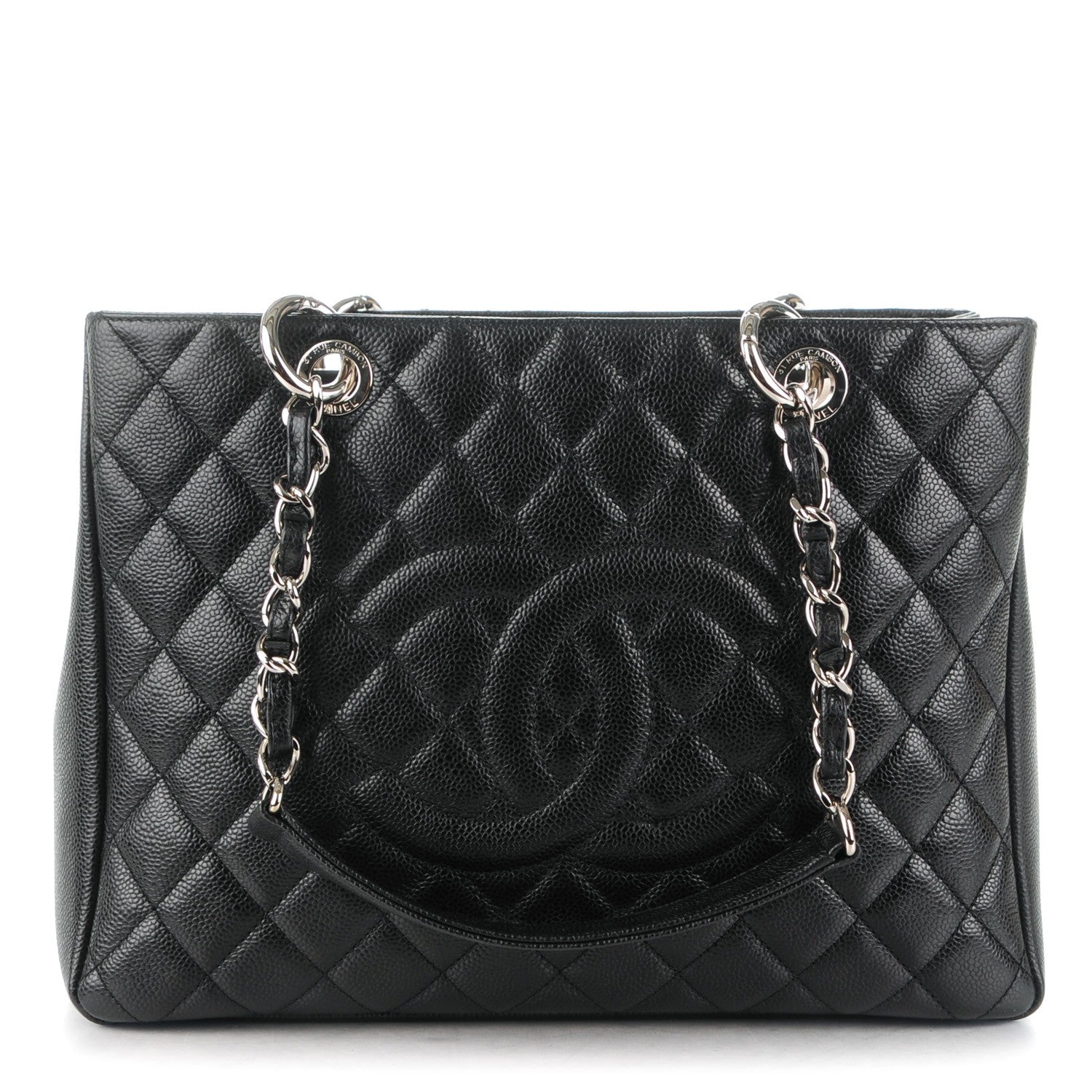 Chanel Caviar Quilted Grand Shopping Tote GST Black 1 of 7