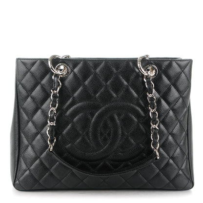 Chanel Caviar Quilted Grand Shopping Tote GST Black 1 of 7