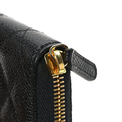Chanel Caviar Quilted Classic Zipped Coin Purse Black 8 of 9