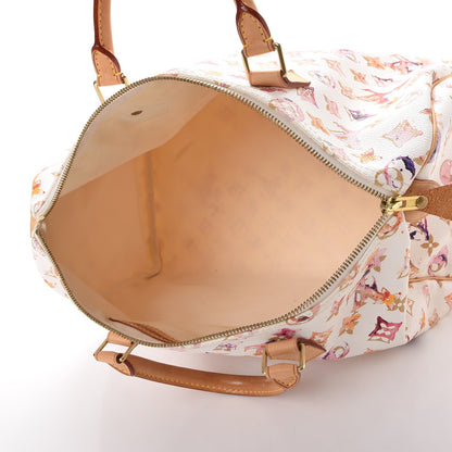Louis Vuitton Watercolor Aquarelle Speedy 35 White 5 of 13