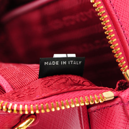 Prada Saffiano Mini Camera Crossbody Peonia 7 of 8